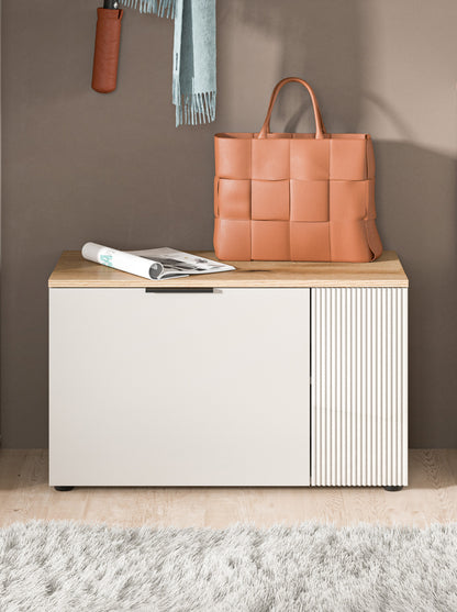 Banc SLIDE (L/H/P : env. 80/48/36 cm) en Cachemire/Cachemire
