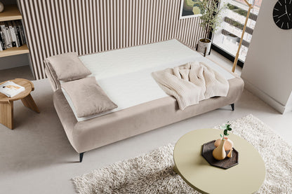 Canapé convertible Sendi – Luxueux canapé en velours avec fonction couchage
