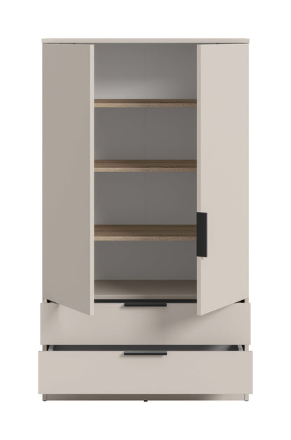 Homes & Jones Kleiderschrank 80 cm, Jugendzimmerschrank mit Schubladen