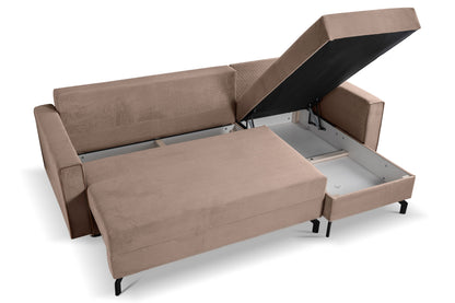 Canapé-lit Marti – Canapé moderne en velours côtelé avec fonction couchage