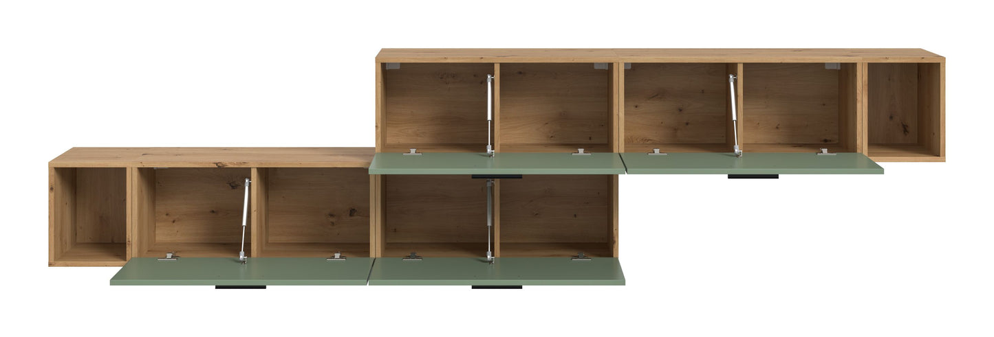 Homes & Jones Wohnwand 2-tlg. TV Möbel Modular Lowboard, Wohnzimmerschrank