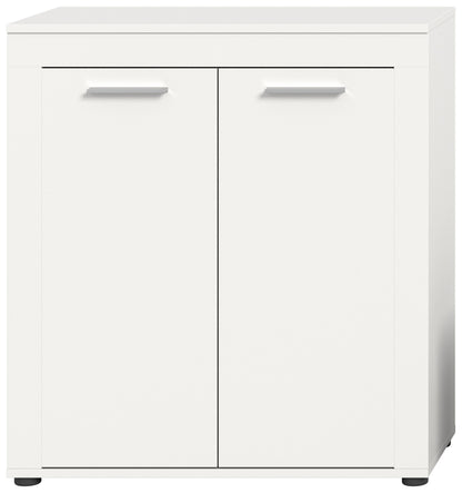 Highboard JAM (L/H/P : env. 80/88/35 cm) en imitation chêne Wotan/gris