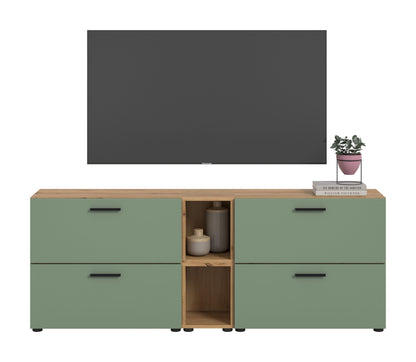 Homes & Jones Wohnwand 2-tlg. TV Möbel Modular Lowboard, Wohnzimmerschrank