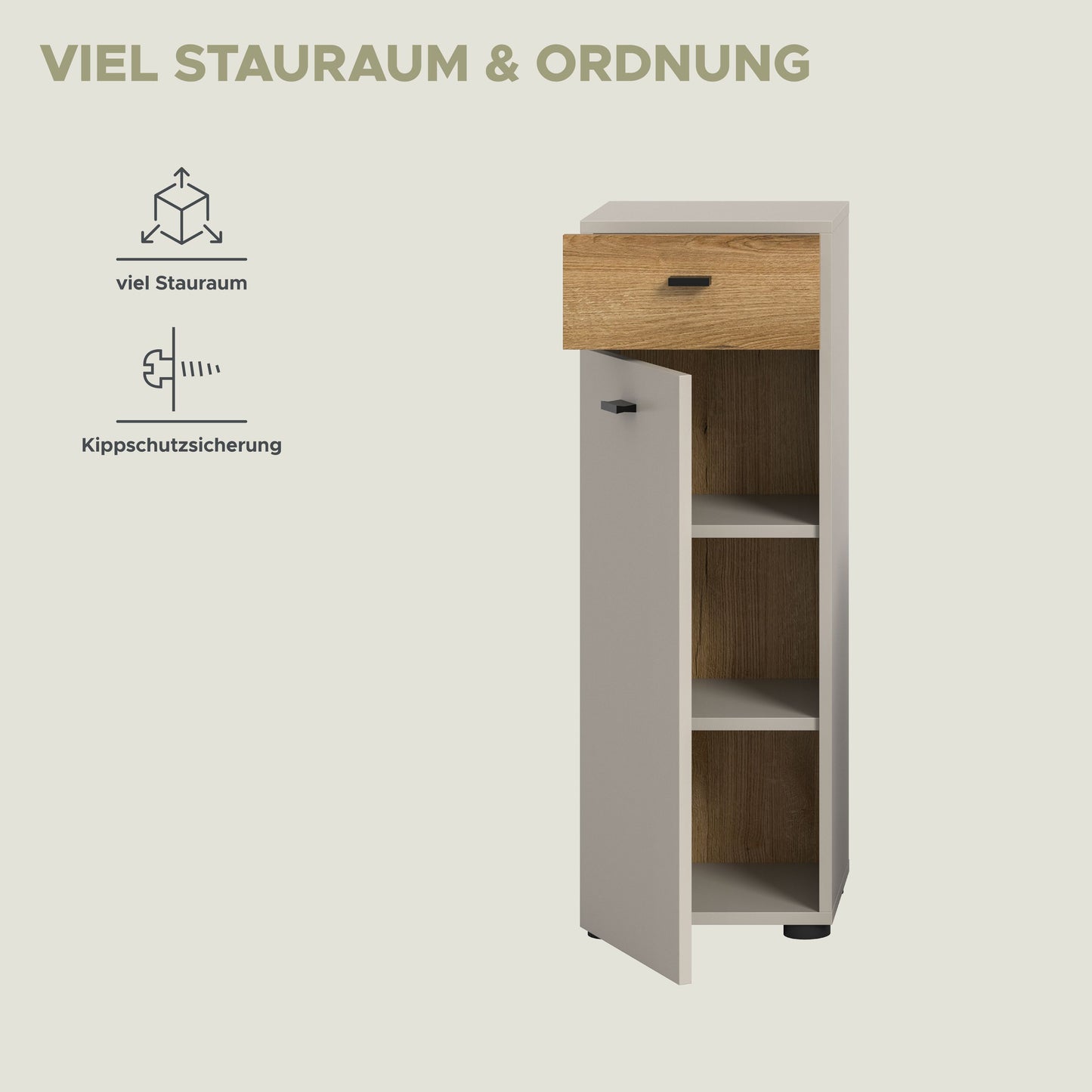 Homes & Jones Badkommode, Badschrank stehend, Badmöbel