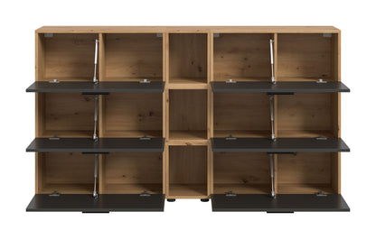 Homes & Jones Wohnwand 3-tlg. TV Möbel Modular Lowboard, Wohnzimmerschrank