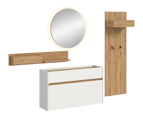 Ensemble d'entrée DRIVE (L/H/P : env. 205/197/32 cm) en sauge/sauge