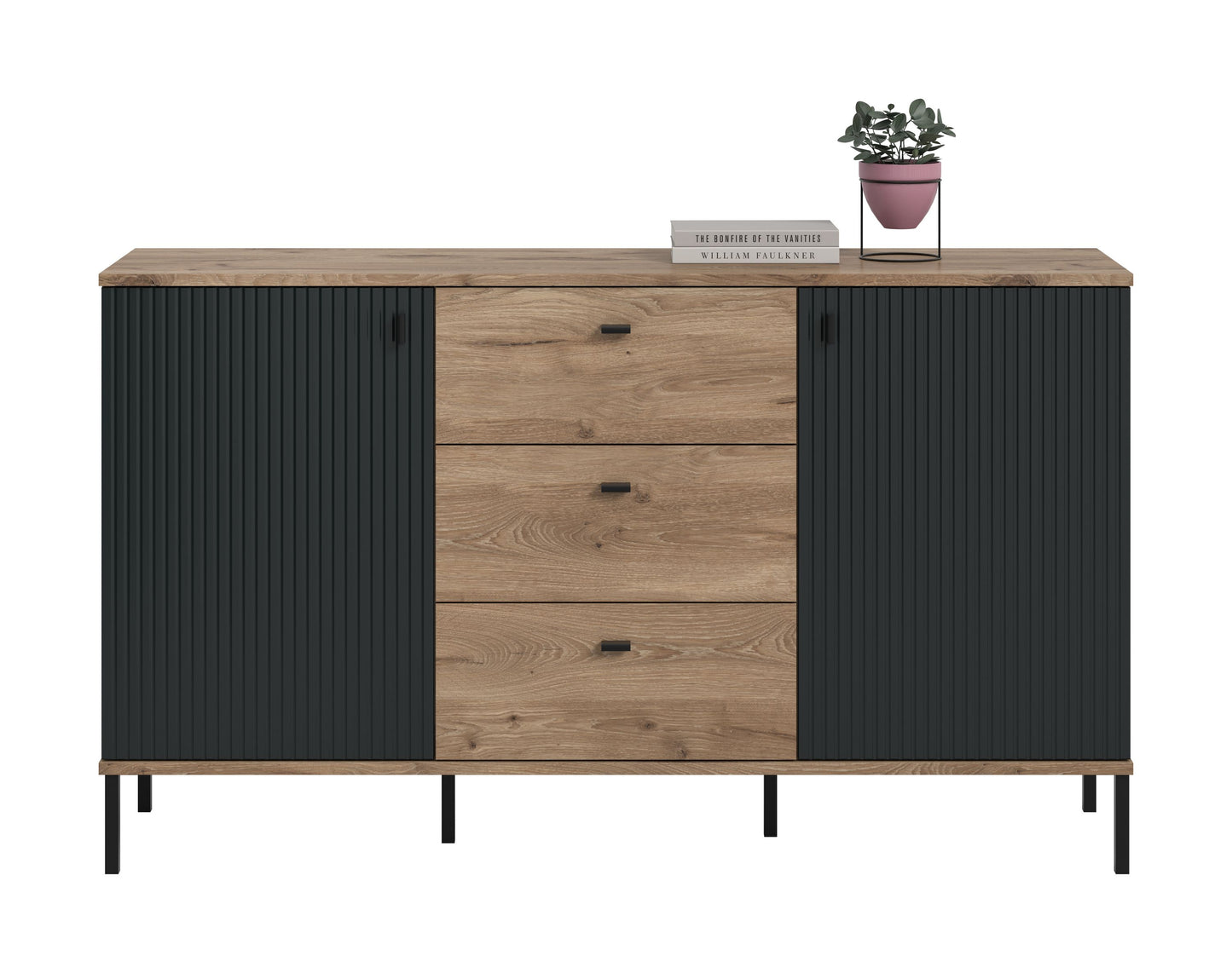 Homes & Jones Sideboard, Wohnzimmerschrank-mit Schubladen, Universalschrank