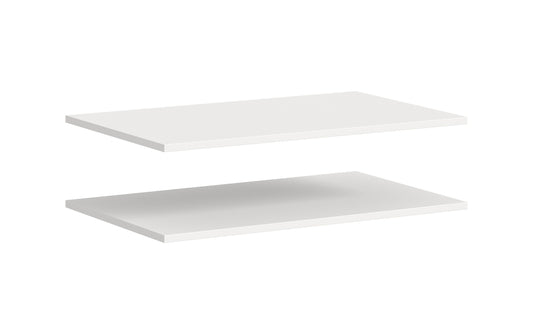 Set of 2 shelves ACCESSORIES (W/H/D: approx. 77.5/2/48 cm) in white/--