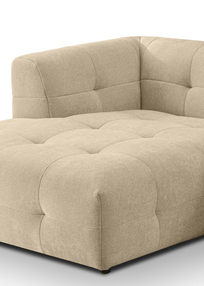 Canapé Tenso – Canapé d'angle élégant – Garnissage en mousse à froid et revêtement en tissu plat doux