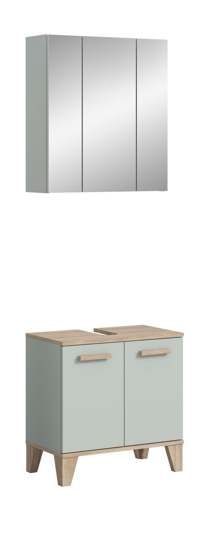 Ensemble de salle de bain STAR (l/h/p : env. 60/190/34 cm) vert clair/vert clair