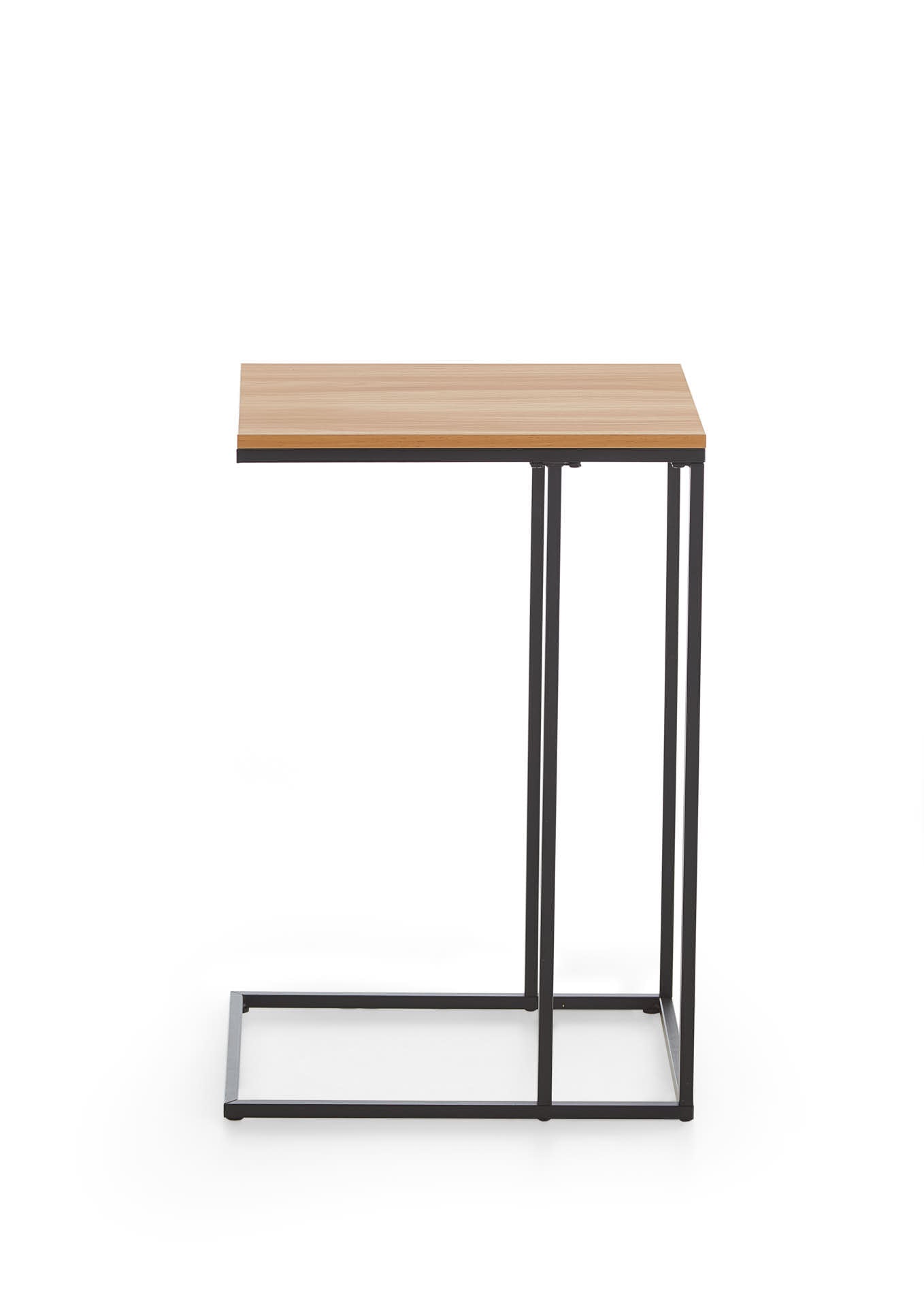 Homes & Jones Beistelltisch mit Tischplatte & schwarzem Metallgestell
