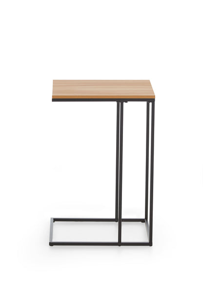 Homes & Jones Beistelltisch mit Tischplatte & schwarzem Metallgestell