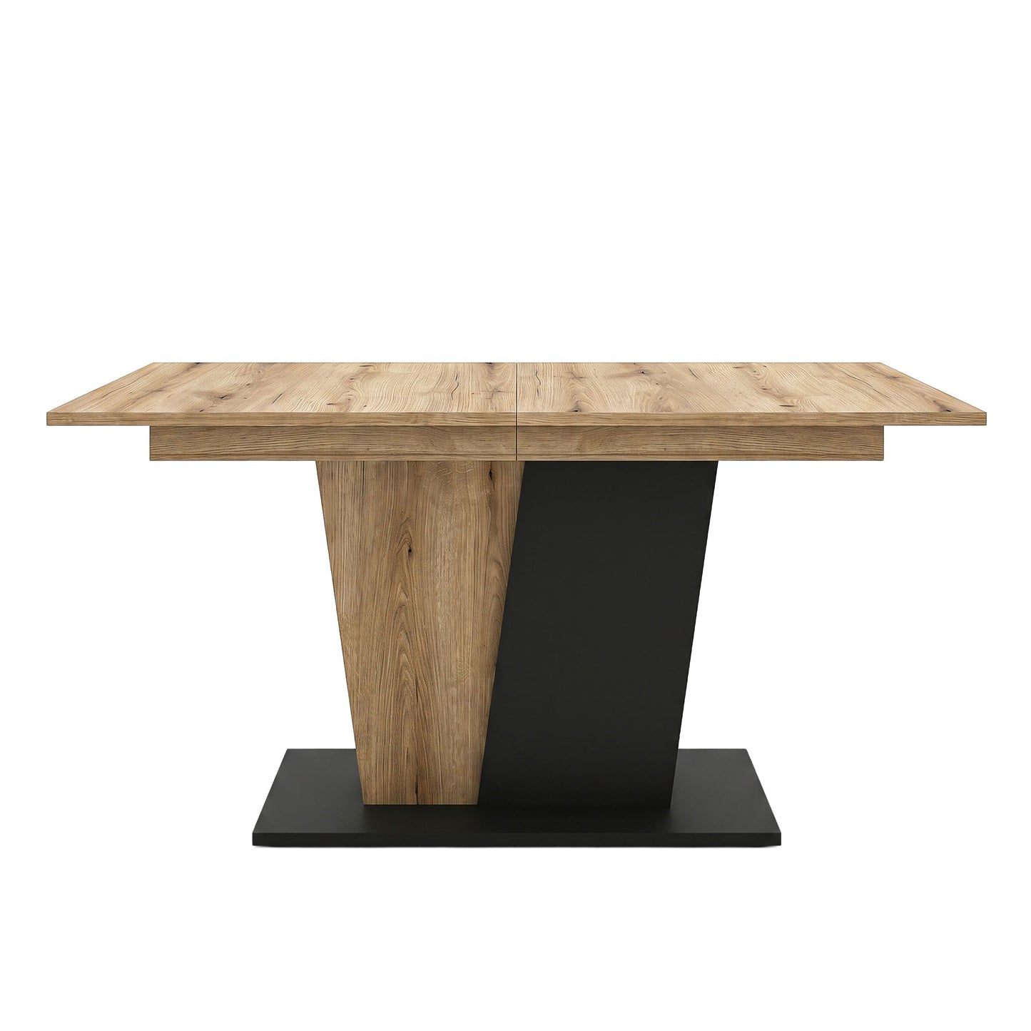 Molina Esstisch  (B/H/T: 150x76x90 cm) in Evoke Oak Nachbildung und Basalt grau