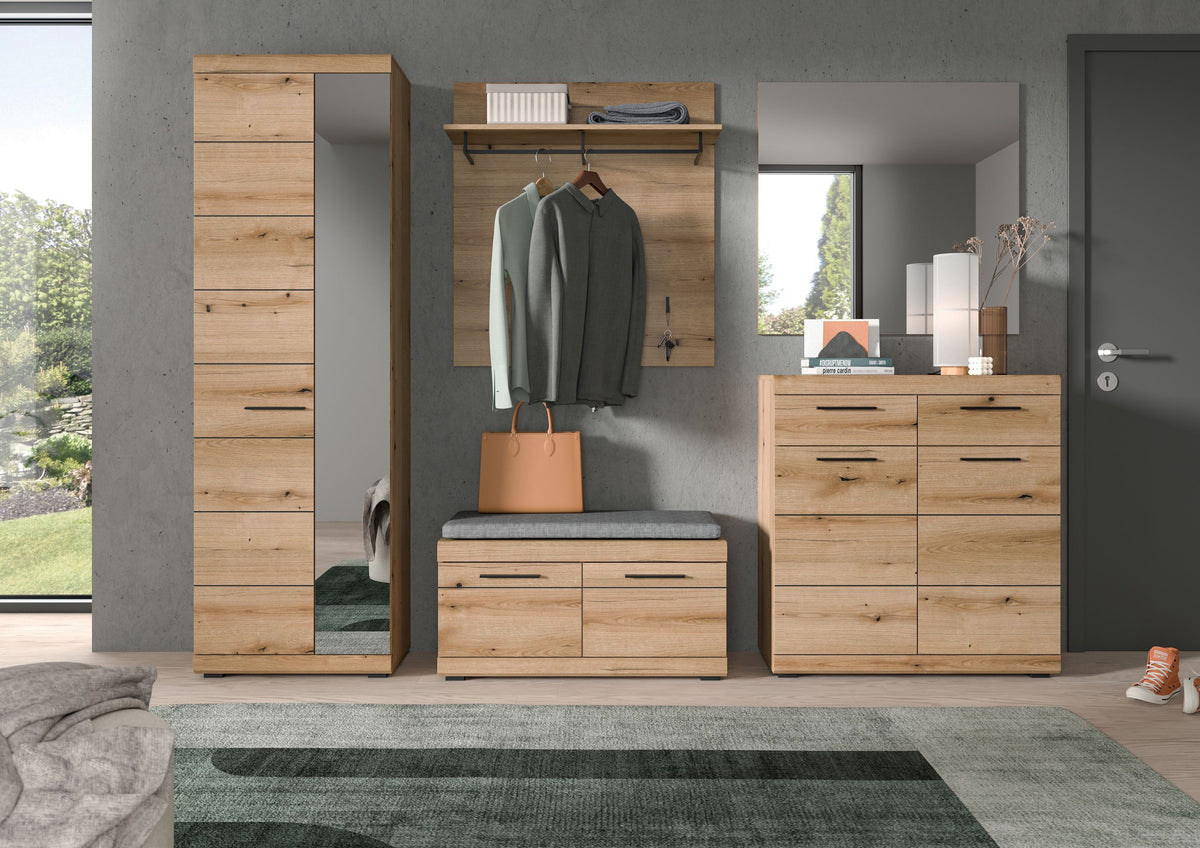 Homes & Jones Garderobe 5-tlg., Garderobenkomplettset, Dielenmöbel-Flurmöbel