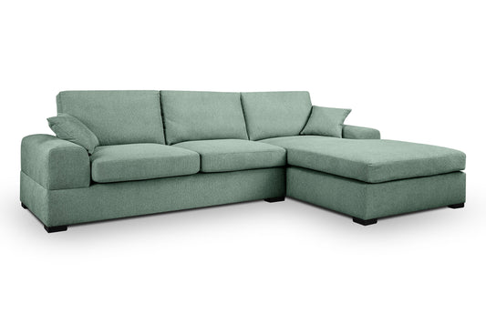 Ecksofa Veda – Stilvolles  Polstersofa in L Form mit Strukturstoff