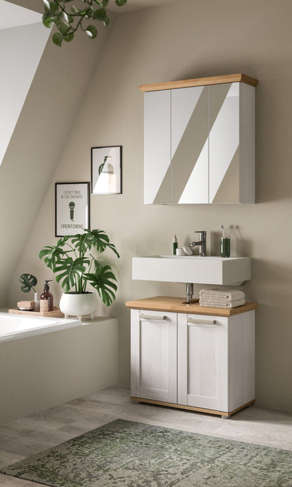 Bathroom set VERONA (W/H/D: approx. 69/187/34 cm) in Sibiu Larch reproduction/Sibiu Larch reproduction