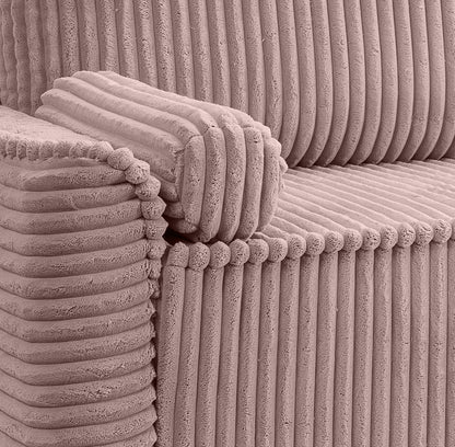 Canapé-lit Grubs – Canapé moderne en velours côtelé avec fonction couchage