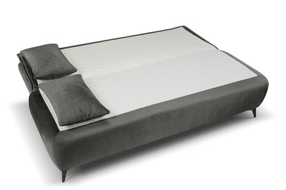 Canapé convertible Sendi – Luxueux canapé en velours avec fonction couchage