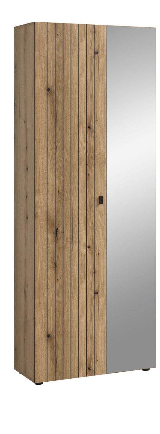 Armoire-vestiaire STATION (L/H/P : env. 70/192/37 cm) en cachemire/cachemire