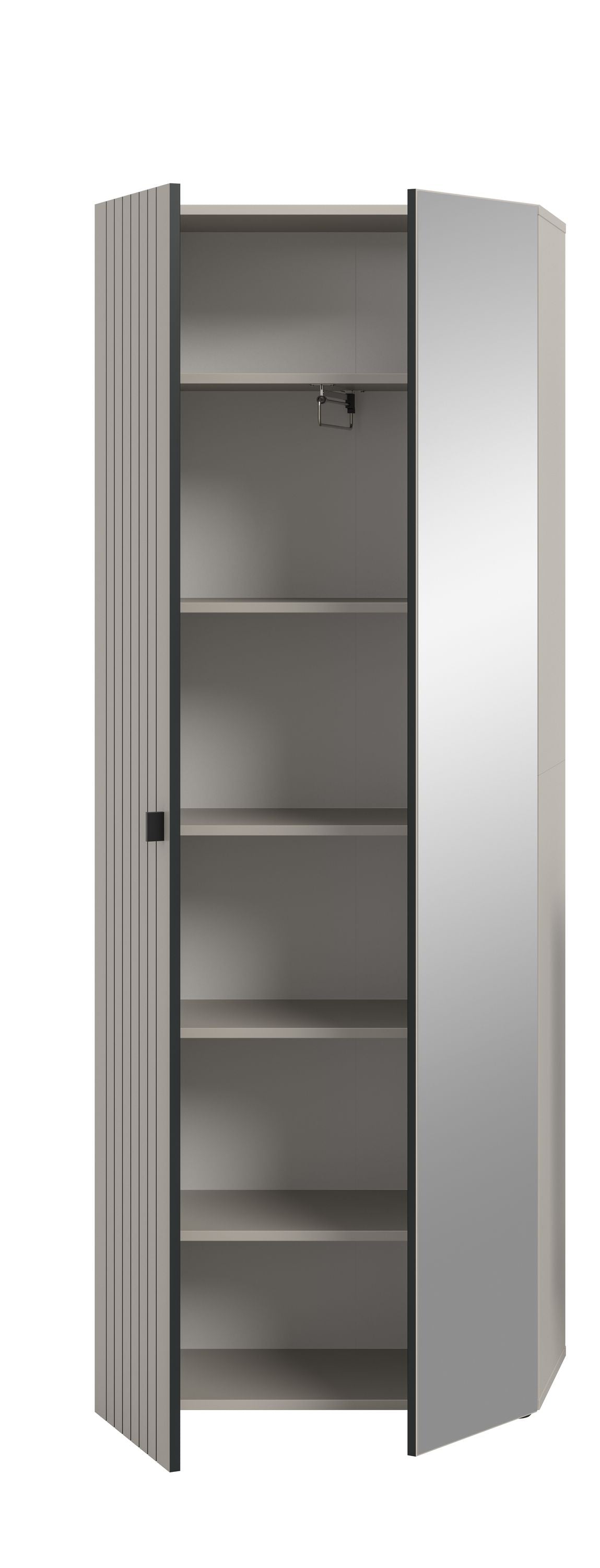 Armoire-vestiaire STATION (L/H/P : env. 70/192/37 cm) en cachemire/cachemire
