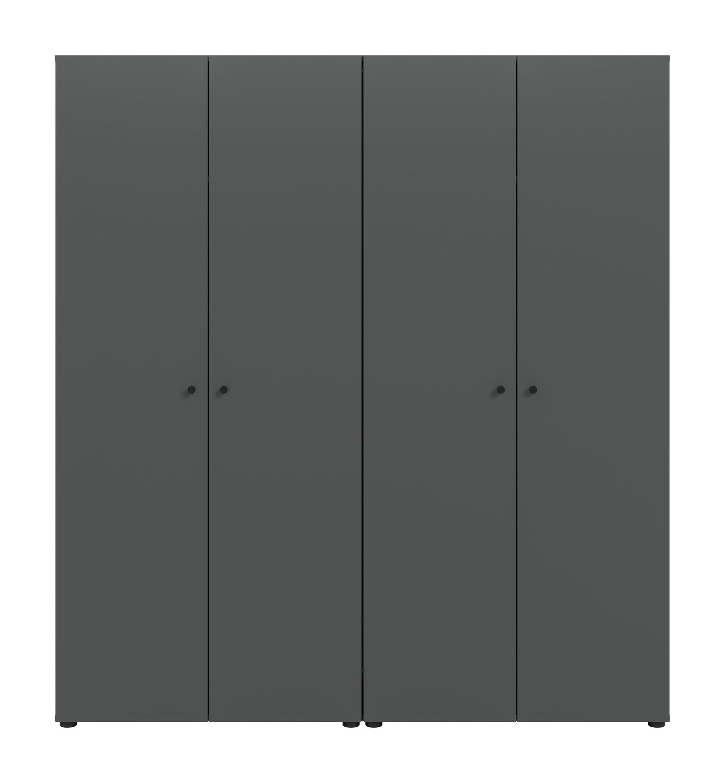 Combinaison de penderies DARWIN (L/H/P : env. 160/176/51 cm) en anthracite/anthracite