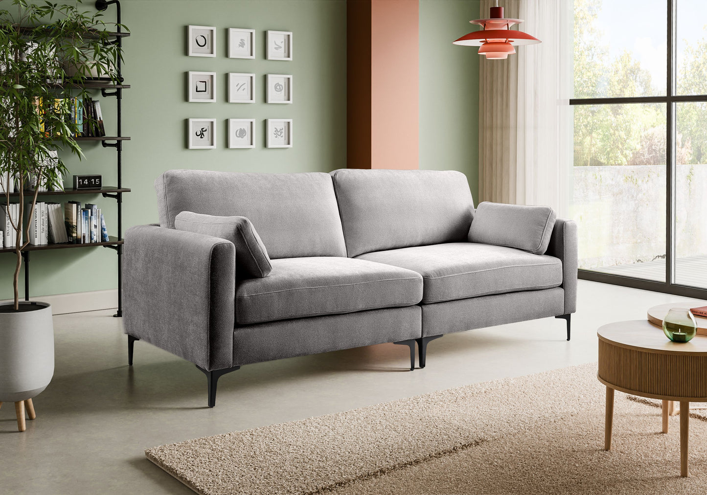 Venti Sofa – High-Quality 3.5-Seater Upholstered Sofa with Woven Fabric Cover
