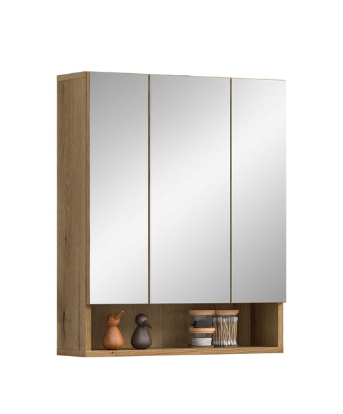 Armoire de toilette AQUA (L/H/P : env. 60/74/18 cm) en imitation Chêne Evoke/imitation Chêne Evoke