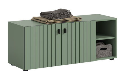 Banc STATION (L/H/P : env. 106/43/37 cm) vert fumée/vert fumée