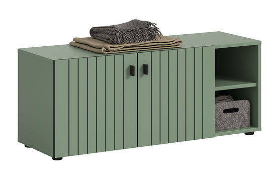 Banc STATION (L/H/P : env. 106/43/37 cm) vert fumée/vert fumée