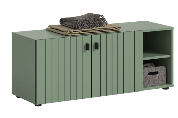 Banc STATION (L/H/P : env. 106/43/37 cm) vert fumée/vert fumée