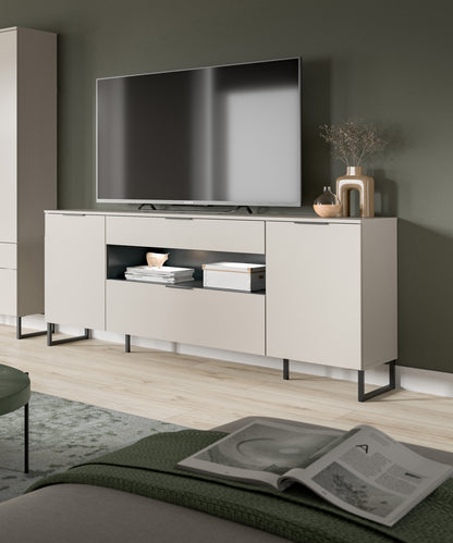 Homes & Jones Sideboard -TV Möbel, Wohnzimmerschrank in Kaschmirfarben