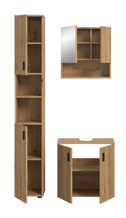 MONE bathroom set (W/H/D: approx. 105/192/30 cm) in cashmere/cashmere