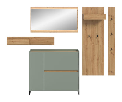 Ensemble d'entrée DRIVE (L/H/P : env. 236/192/32 cm) en sauge/sauge