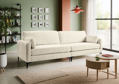 Canapé Venti – Canapé rembourré 4 places de haute qualité avec revêtement en tissu tissé