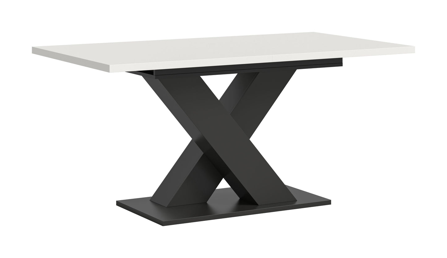 Table de salle à manger MOTION (L/H/P : env. 150/76/90 cm) en blanc/cachemire