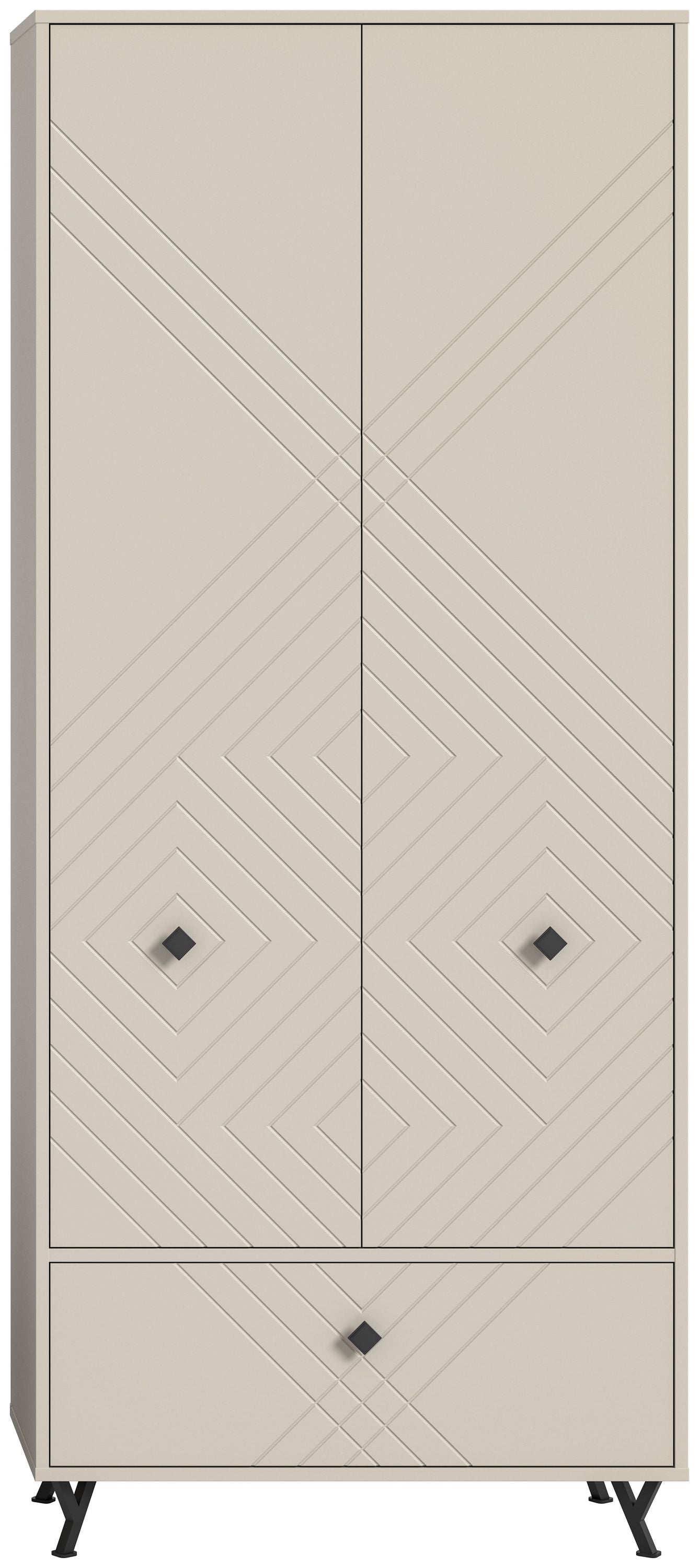 Homes & Jones Garderobenschrank 80 cm breite, Dielenmöbel-Flurmöbel