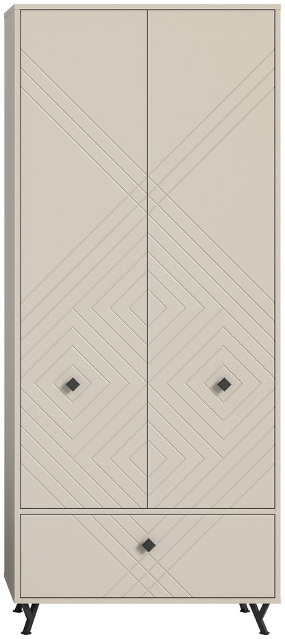 Homes & Jones Garderobenschrank 80 cm breite, Dielenmöbel-Flurmöbel
