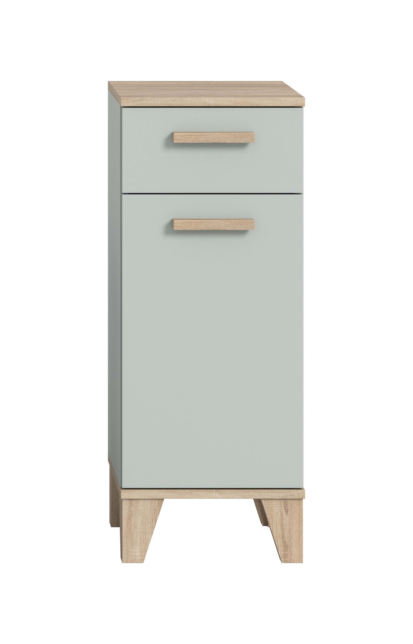 Meuble bas de salle de bain STAR (l/h/p: env. 34/87/31 cm) en vert clair/vert clair