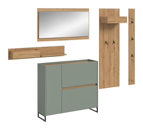 Ensemble d'entrée DRIVE (L/H/P : env. 236/192/32 cm) en sauge/sauge