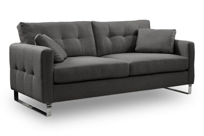 Homes & Jones Sofa 2,5-Sitzer, Modernes Sofa mit Stoffbezug in Flachgewebe