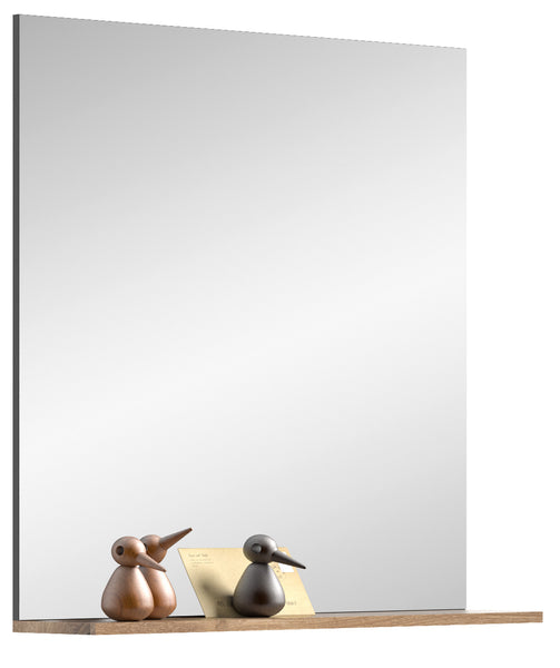 Miroir MASON (L/H/P : env. 90/84/16 cm) imitation chêne Nox/gris basalte