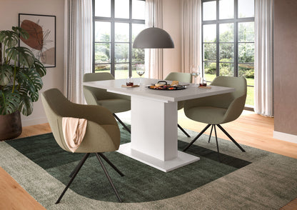 Homes & Jones Esstisch 150x76x90 cm, Esszimmertisch-Tisch mit Säulen Gestell
