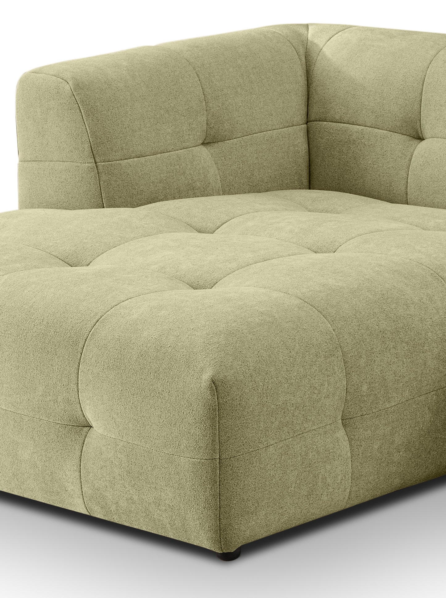Canapé Tenso – Canapé d'angle élégant – Garnissage en mousse à froid et revêtement en tissu plat doux