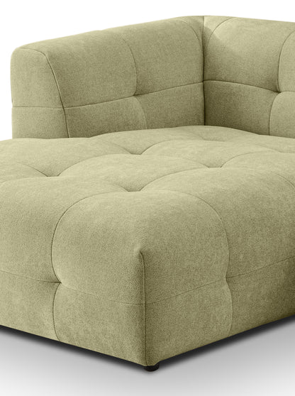 Canapé Tenso – Canapé d'angle élégant – Garnissage en mousse à froid et revêtement en tissu plat doux