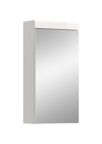 Scout Spiegelschrank  (B/H/T: 40x79x18 cm) in Spiegelglas und Weiß