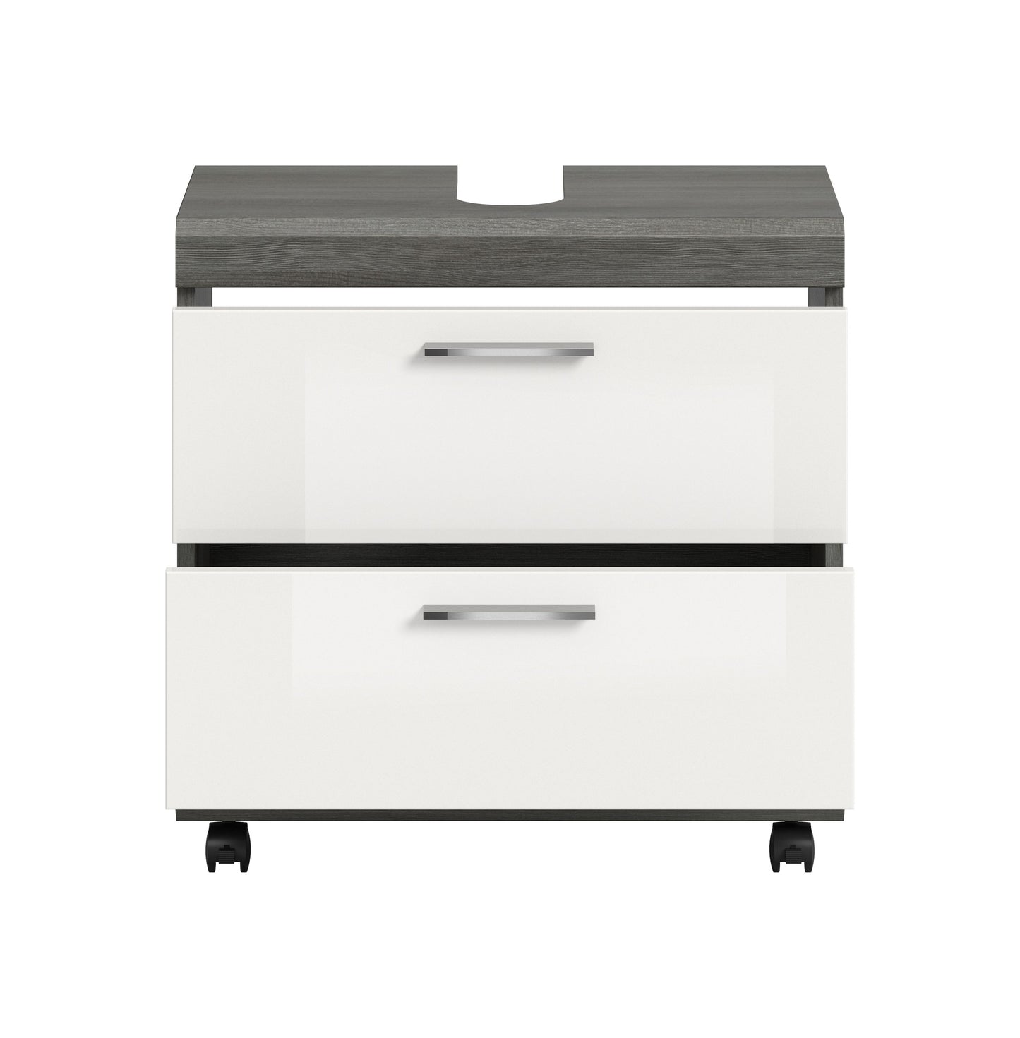 Homes & Jones Waschbeckenunterschrank auf Rollen, Schrank easy to handle