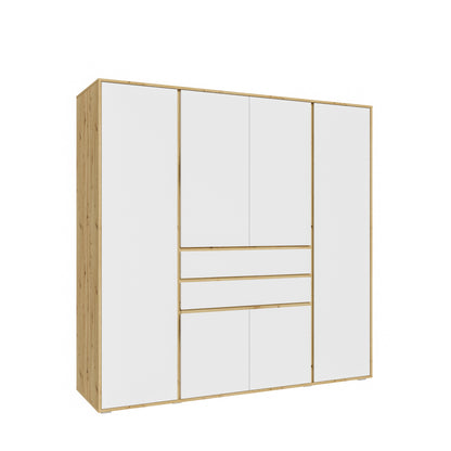 Homes & Jones Kleiderschrank 4trg., Gesamtbreite 197 cm, Universalschrank