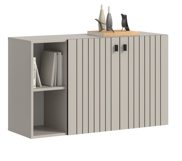 Meuble à chaussures STATION (L/H/P : env. 106/63/37 cm) en cachemire/cachemire