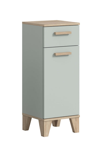 Meuble bas de salle de bain STAR (l/h/p: env. 34/87/31 cm) en vert clair/vert clair