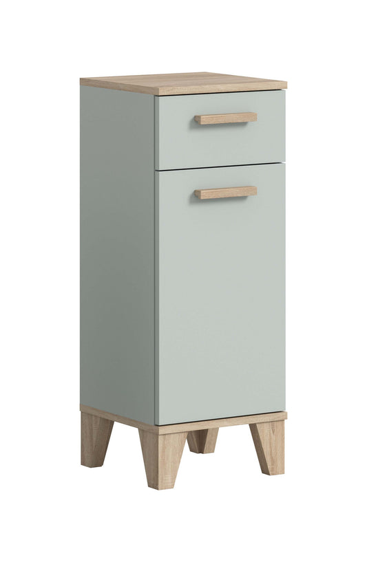 Meuble bas de salle de bain STAR (l/h/p: env. 34/87/31 cm) en vert clair/vert clair